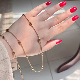 گردنبند توپی جدید طلایی