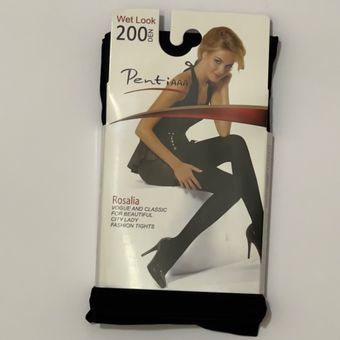 جوراب شلواری پنتی نخ 200 فری سایز مشکی