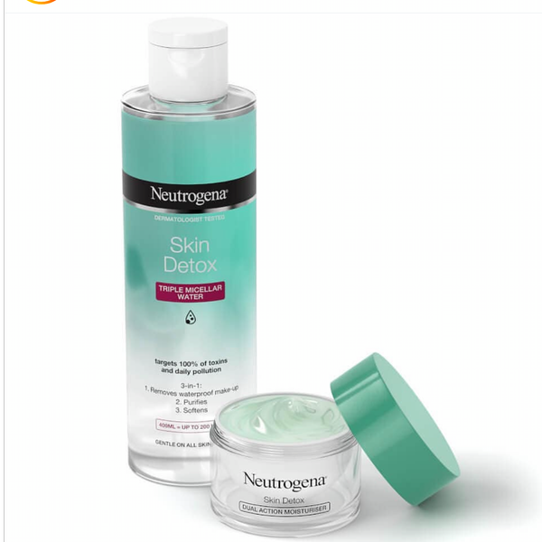 محلول میسلار واتر مدل Skin Detox نوتروژینا Skin Detox Three Acting Micellar Water