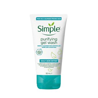 ژل شست و شوی صورت سیمپل Simple مدل gel purifying حجم 150 میلی لیتر