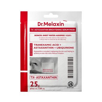 پک ماسک ورقه ای آستازانتین روشن کننده دکتر ملاکسین  Dr.Melaxin TX Astaxanthin Whitening Serum Mask Pack