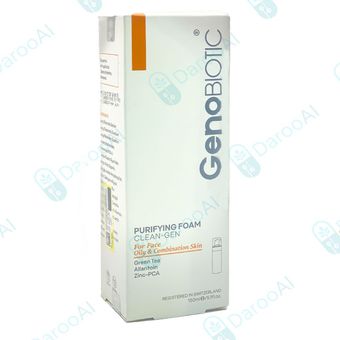 فوم شستشوی صورت پوست چرب و مختلط کلین ژن ژنوبایوتیک