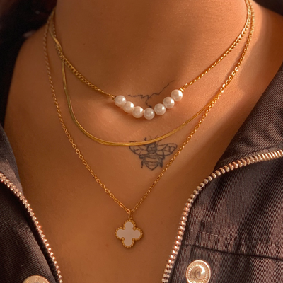 گردنبند سه لاین مدل ونکلیف