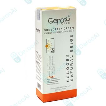 کرم ضد آفتاب پوست های چرب SPF50 سانو ژن