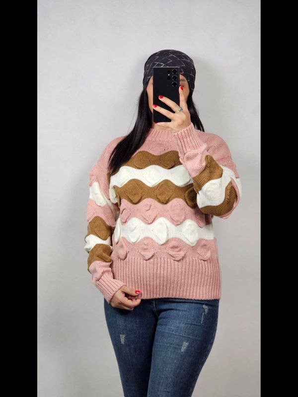 پلیور بافت مدل صدف