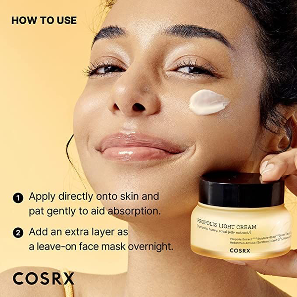 کرم آبرسان و درخشان کننده پروپولیس کوزارکس COSRX Full Fit Propolis Light Cream
