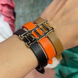 دستبند چرمی H