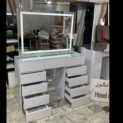 میز‌آرایشی‌ 11 کشو مدل کوبا‌ تمام ام‌دی اف MDF