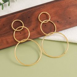 گوشواره آویز دایره ای