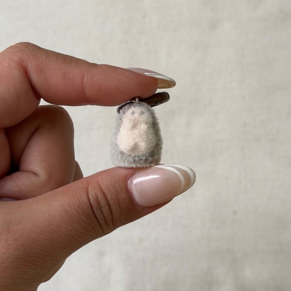 مینی چارم مخملی جوجه تیغی🦔