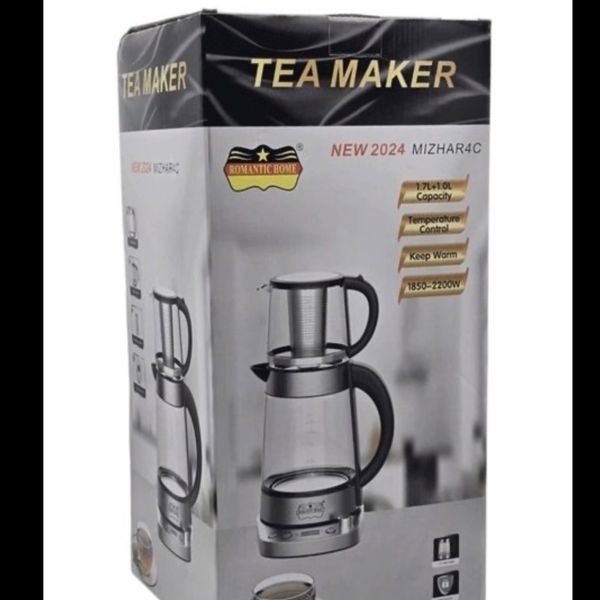 قبل خرید تماس بگیرید چای ساز رومانتیک هوم مدل MIZHAR4C ظرفیت 2 لیتر با کتری پیرکس