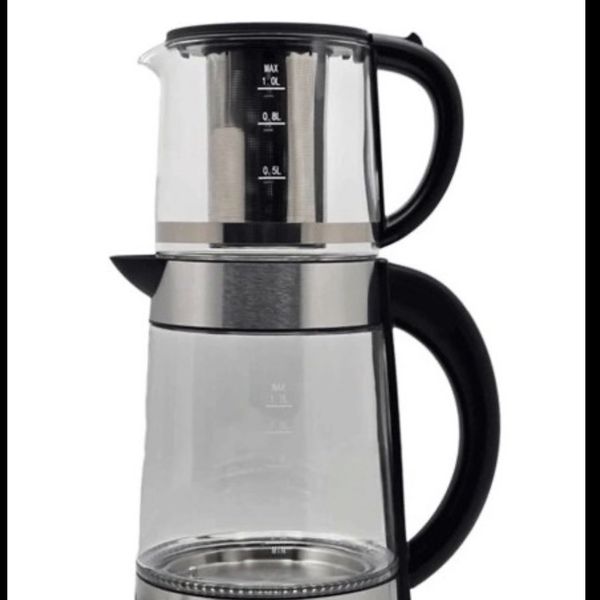 قبل خرید تماس بگیرید چای ساز رومانتیک هوم مدل MIZHAR4C ظرفیت 2 لیتر با کتری پیرکس