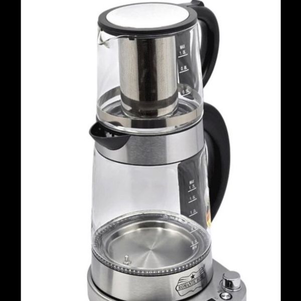 قبل خرید تماس بگیرید چای ساز رومانتیک هوم مدل MIZHAR4C ظرفیت 2 لیتر با کتری پیرکس