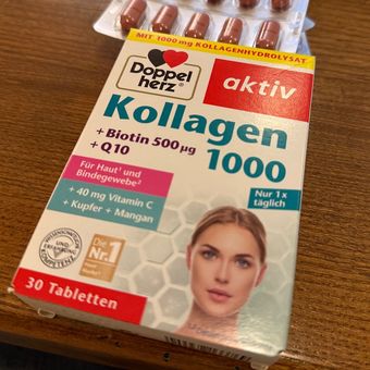 قرص کلاژن 1000+بیوتین+Q10 دوپل هرز | Doppel herz 30 Capsule