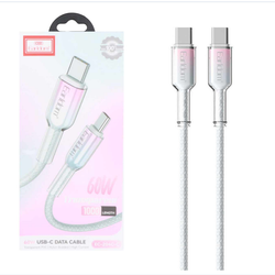 کابل شارژ PD و فست Earldom Type-C To Type-C مدل EC-204C-C 60W - سفید