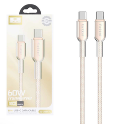 کابل شارژ PD و فست Earldom Type-C To Type-C مدل EC-205C-C 60W - کرم