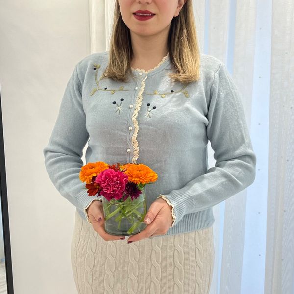 بافت پینترستی گلدوزی شده