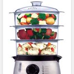 قبل خرید تماس بگیرید بخارپز آنالوگ سه طبقه 700 وات ناساالکتریک مدل NS-701