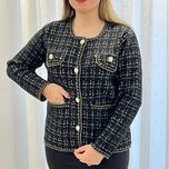 کت موهر دکمه مرواریدی