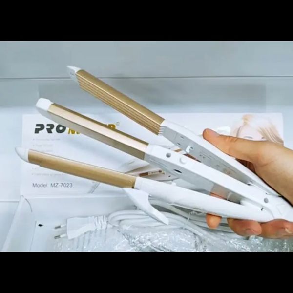 قبل خرید تماس تماس بگیرید ستایلر Pro Mozer سهکاره (فرکننده، گوفـره، و صافکنندهٔ مو) مدل MZ-7023