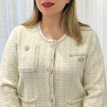 کت موهر دکمه فلزی