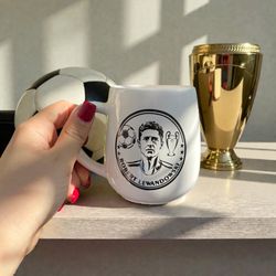 ماگ سفالی طرح بازیکنان فوتبال