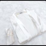 روبدوشامبر بلند استین سه ربع عروس برند لورنزا