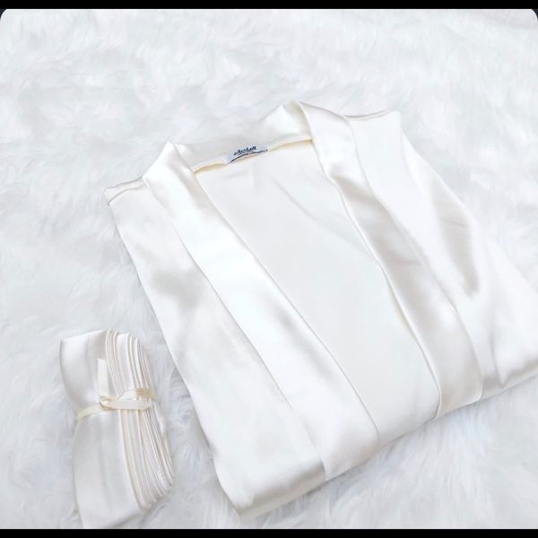 روبدوشامبر بلند استین سه ربع عروس برند لورنزا