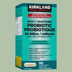 پروبیوتیک کرکلند Kirkland Probiotic /30 میلیارد/90 عددی / سلامت روده + سیستم گوارش