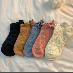 جوراب مچی قلب دار زنانه