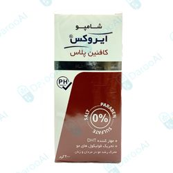 شامپو محرک رشد مو کافئین پلاس ایروکس