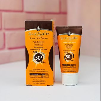 ضدآفتاب سان سیف بی رنگ spf 50