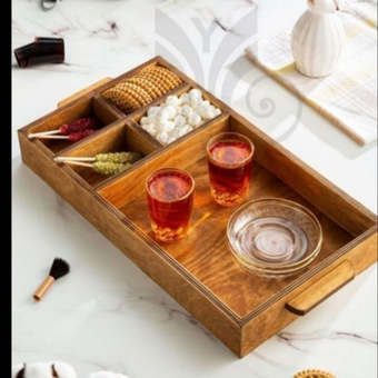 سینی سرو چوبی