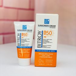 ضدآفتاب بیتروی بی رنگ پوست خشک و نرمال