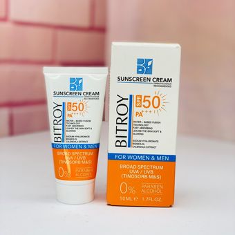 ضدآفتاب بیتروی بی رنگ پوست خشک و نرمال