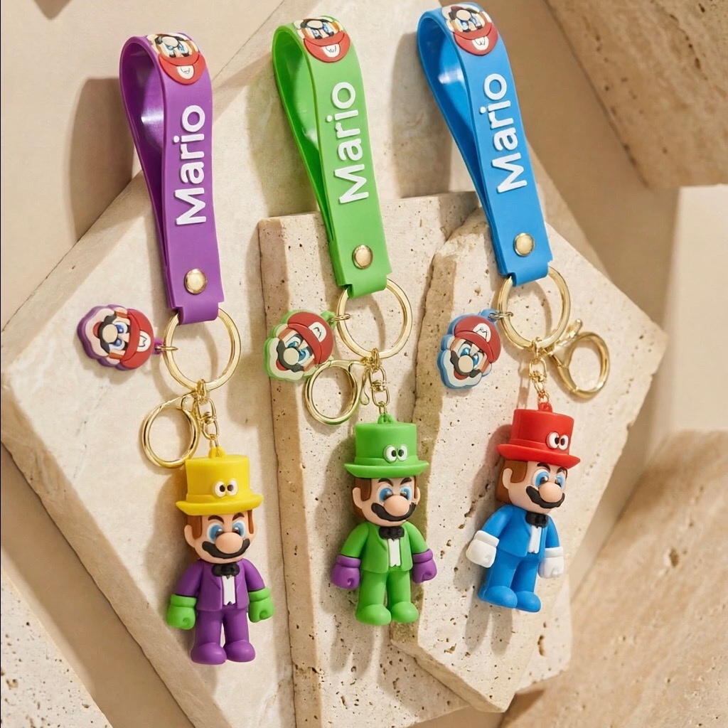 جاسوییچی و چارم بگ سیلیکونی ماریو MARIO به همراه آویز