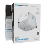 شارژر هوشمند Powerology Lumix GaN AI Power Charger با توان چهل و پنج وات (45W)