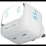 شارژر هوشمند Powerology Lumix GaN AI Power Charger با توان چهل و پنج وات (45W)