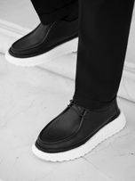 کفـش چرم چاکا مشکی sho261