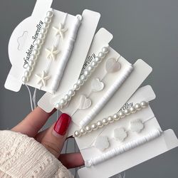 پک دستبند مینیمال سفید