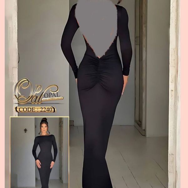 لباس مجلسی بلند پشت باز برند اوپال