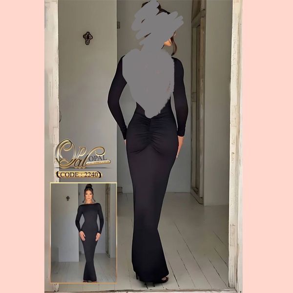 لباس مجلسی بلند پشت باز برند اوپال