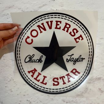 لیبل DTF طرح Converse