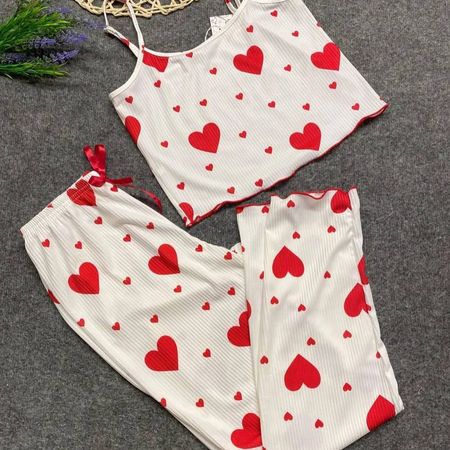 تاپ و‌شلوار کبریتی قلبی