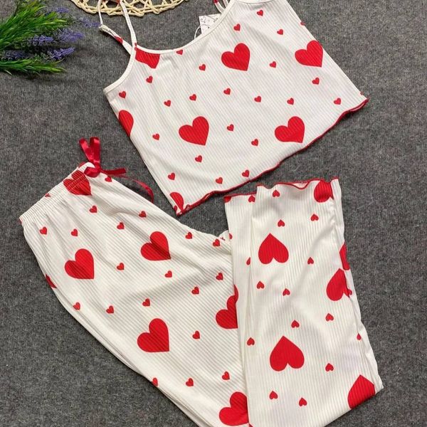 تاپ و‌شلوار کبریتی قلبی