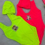 مایو کلاه دار تینیجری شبرنگ دخترانه