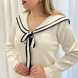 کاردیگن یقه ملوانی پاپیونی