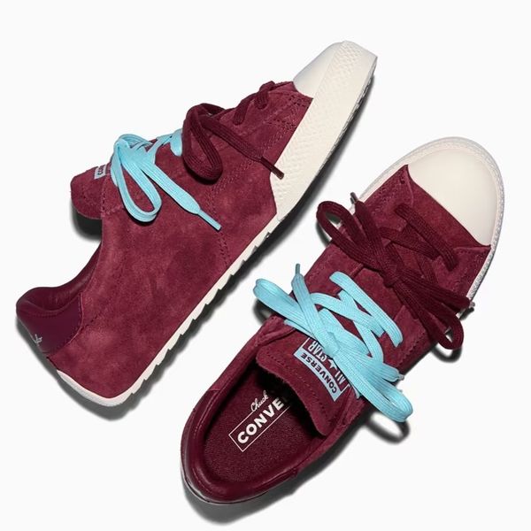 کانورس ترینر سوئد زرشکی/Converse trainer suede wine red