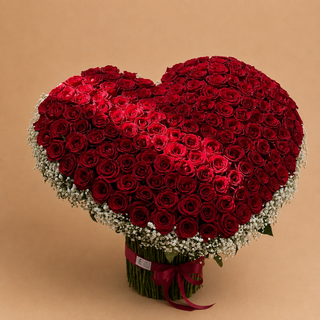 دسته گل رز 200 شاخه نادین