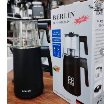 قبل خرید تماس بگیرید چای ساز برلین مدل BE1140 ظرفیت کتری 2.5 لیتر و قوری 1.7 لیتر